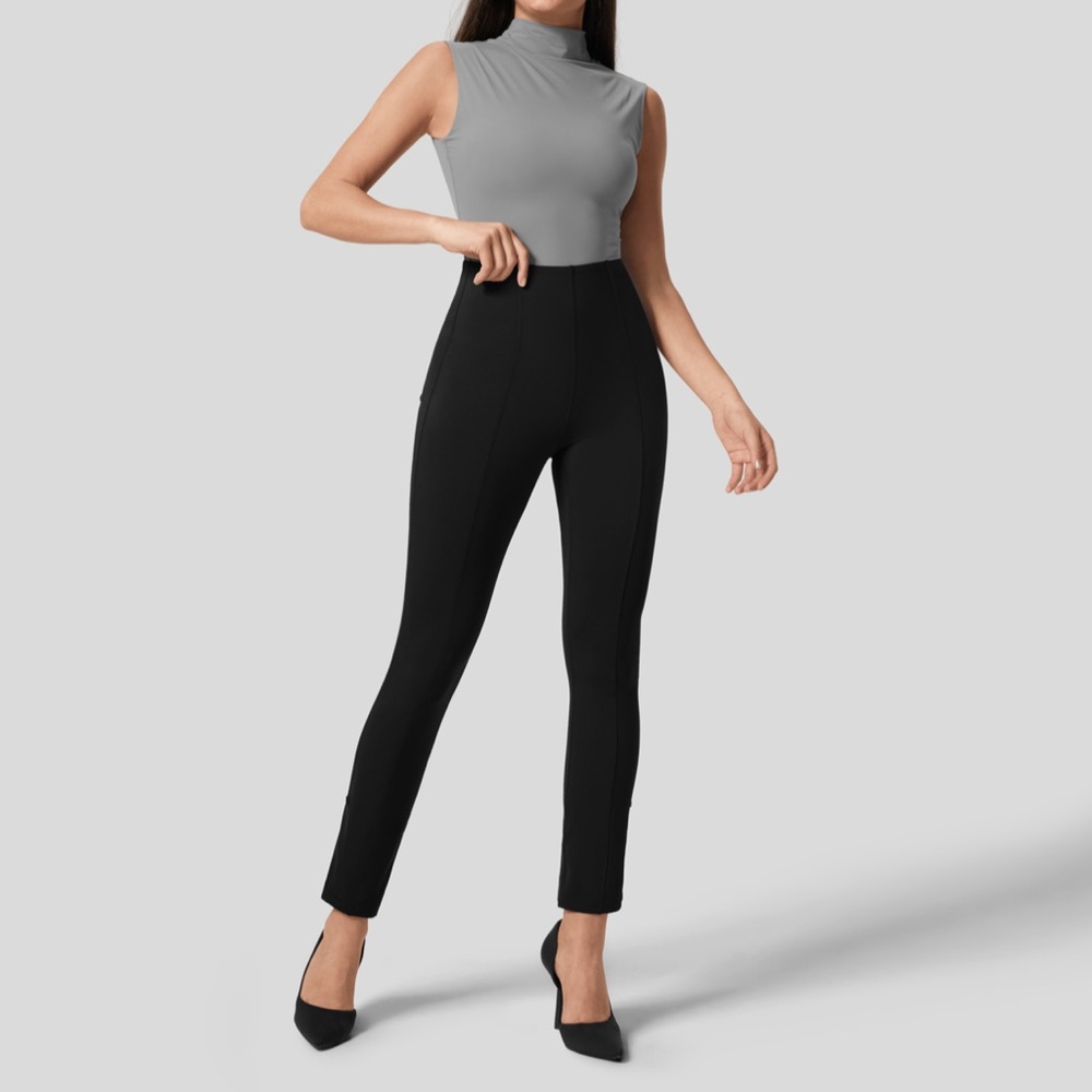 NWT Halara High Waist Black 7/8 Skinny Pants Medium 8-10